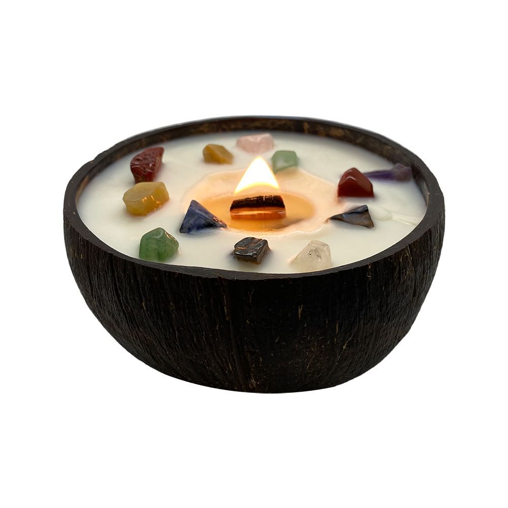 Handmade Chakra Gemstone Candle